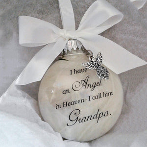 Commemorate ornaments feather ball - Angel In Heaven Memorial Ornament