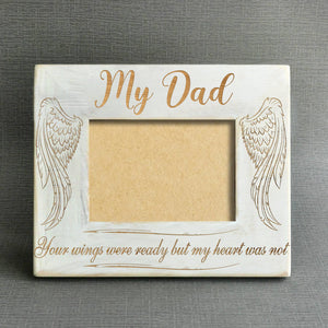 Engraved Memorial Wood Photo Frame