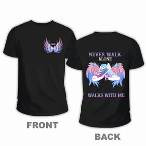 Angel Wings My Love Walks With Me Personalized T-shirt