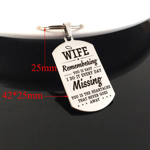 WIFE - MISSING YOU - KEYCHAIN