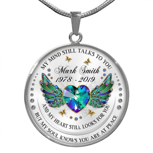 My Mind Still Talks To You Customize Photo Necklace