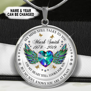 My Mind Still Talks To You Customize Photo Necklace