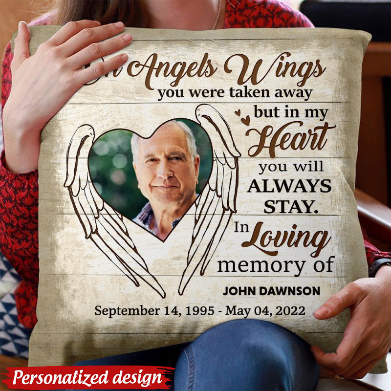 On Angels Wings You Were Taken Away, Personalized Custom Heaven Memori ...