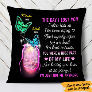 Butterfly The Day I Lost You Personalized Pillow Case