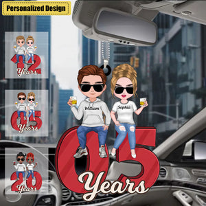 Personalized Anniversary Couple Annoying Each Other And Still Going Strong Car Ornament